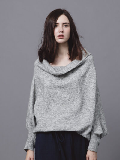 Two-Way Wool pullover dress – Mist Grey