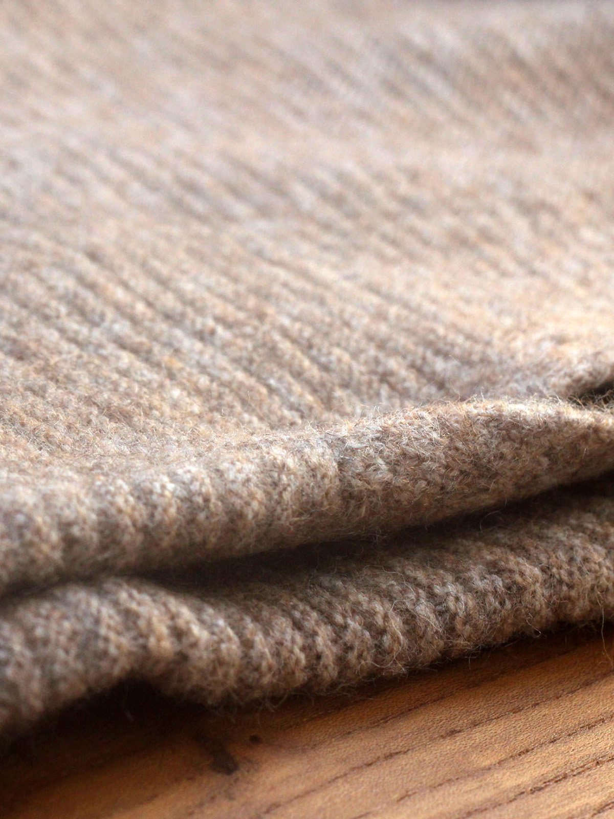 Wool Short-Sleeve pullover – Nude - Image 11