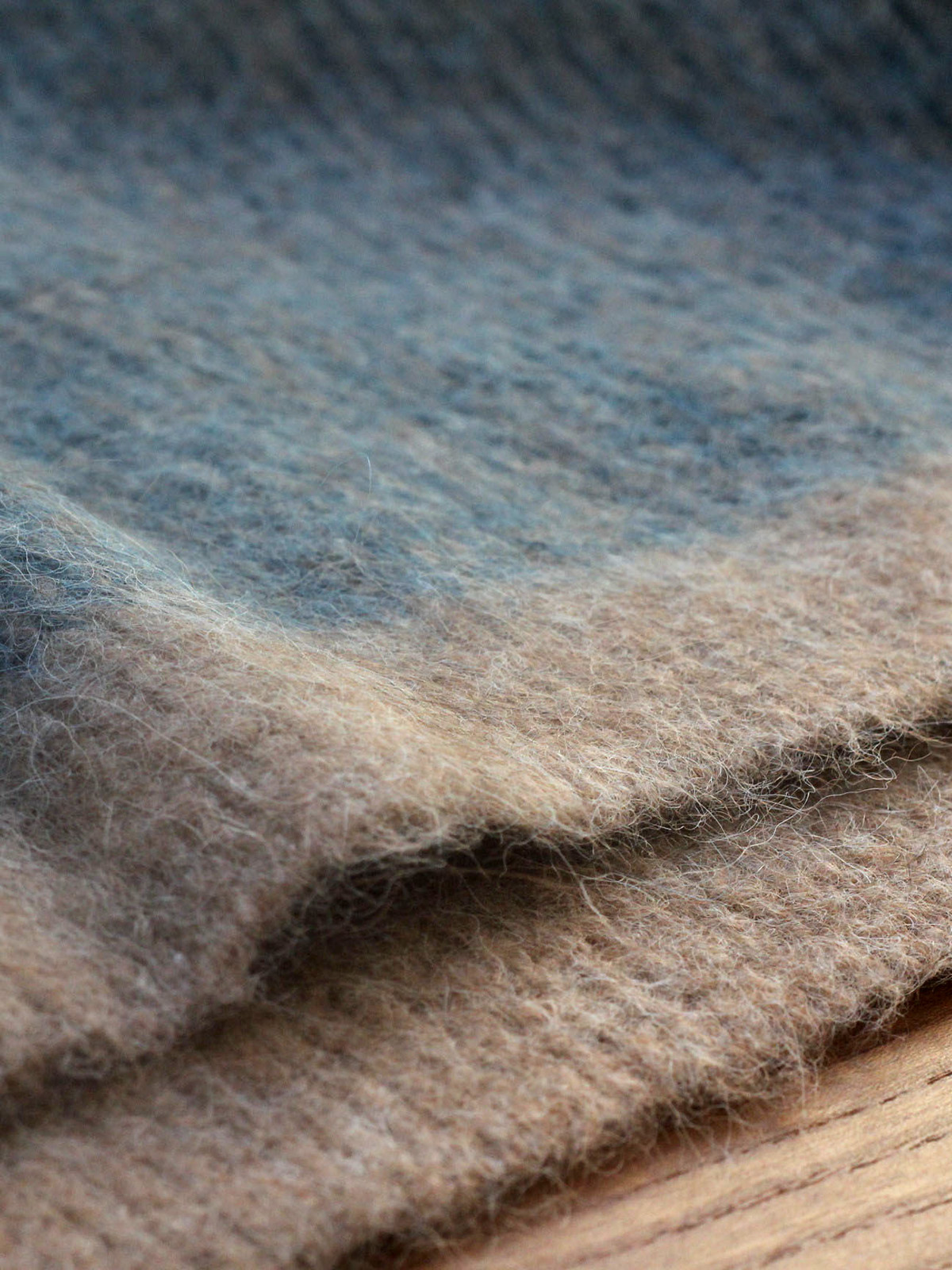 Striped V‑Neck Alpaca Wool Knit Vest - Image 7