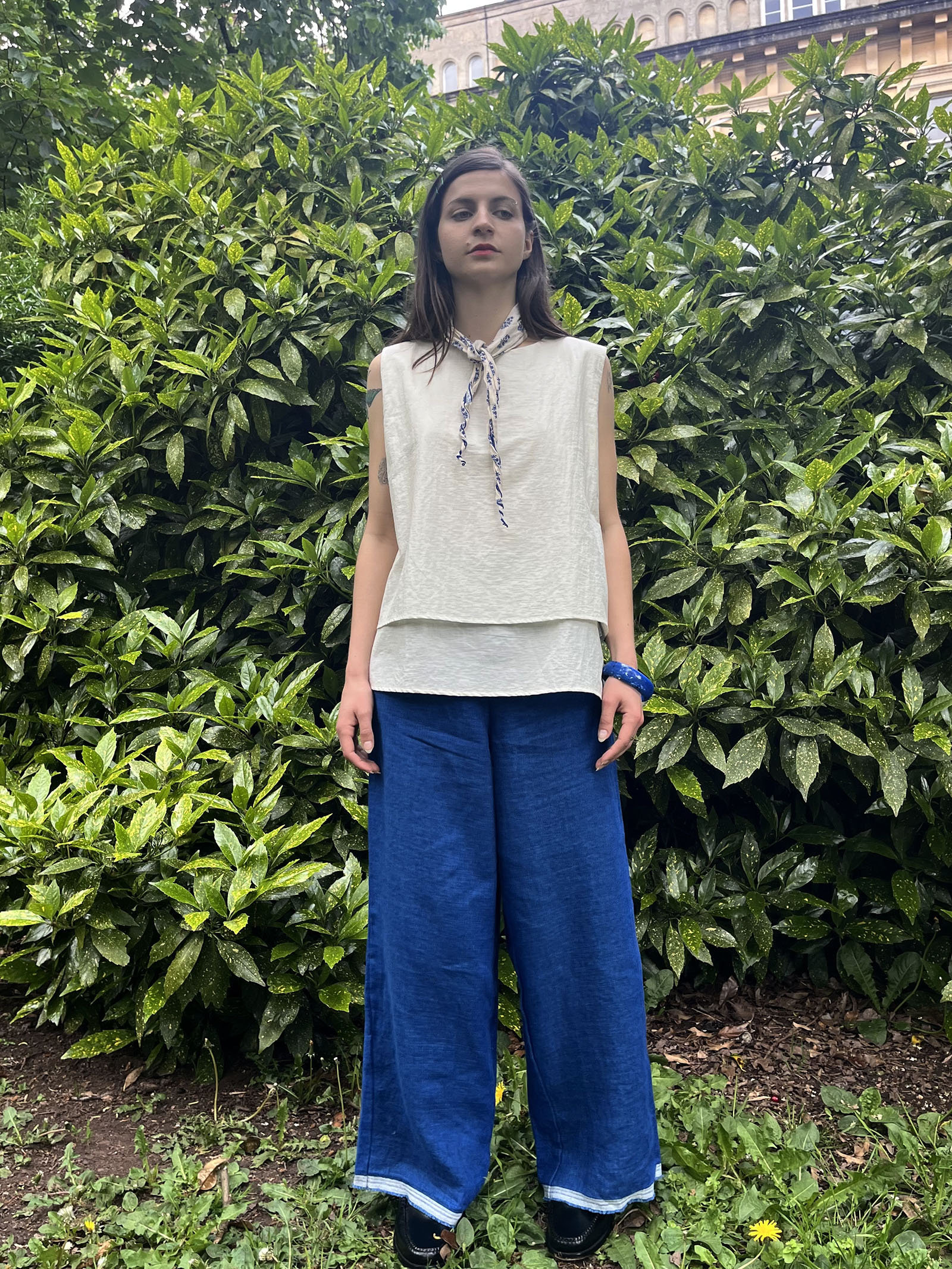 Layered Vest – Pearl White - Image 8