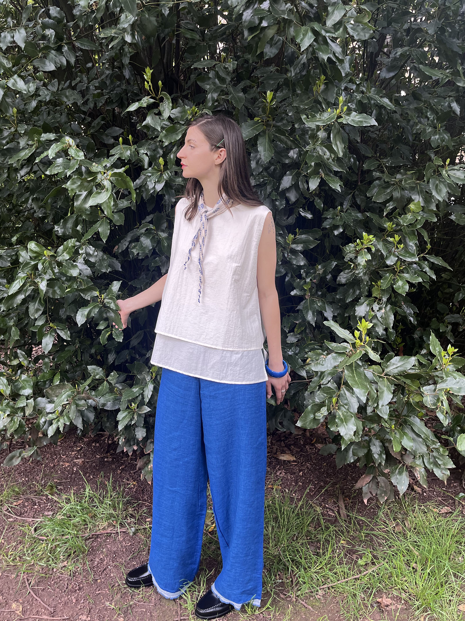 Layered Vest – Pearl White - Image 9