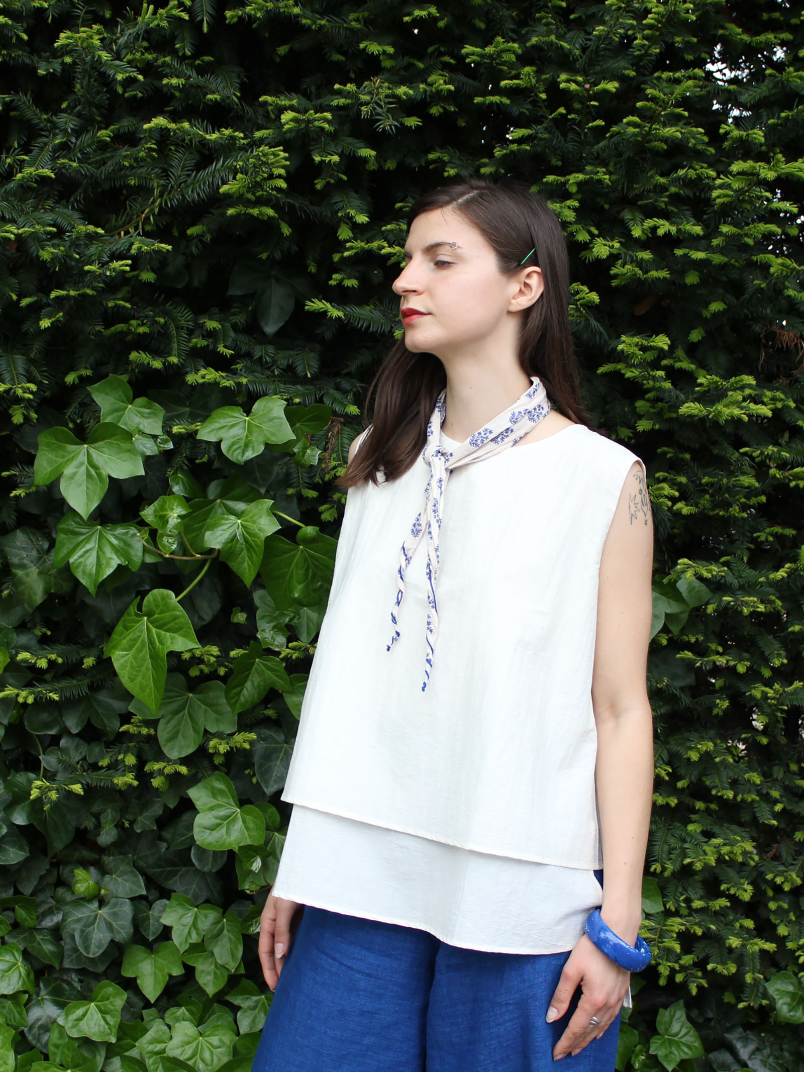 Layered Vest – Pearl White - Image 6