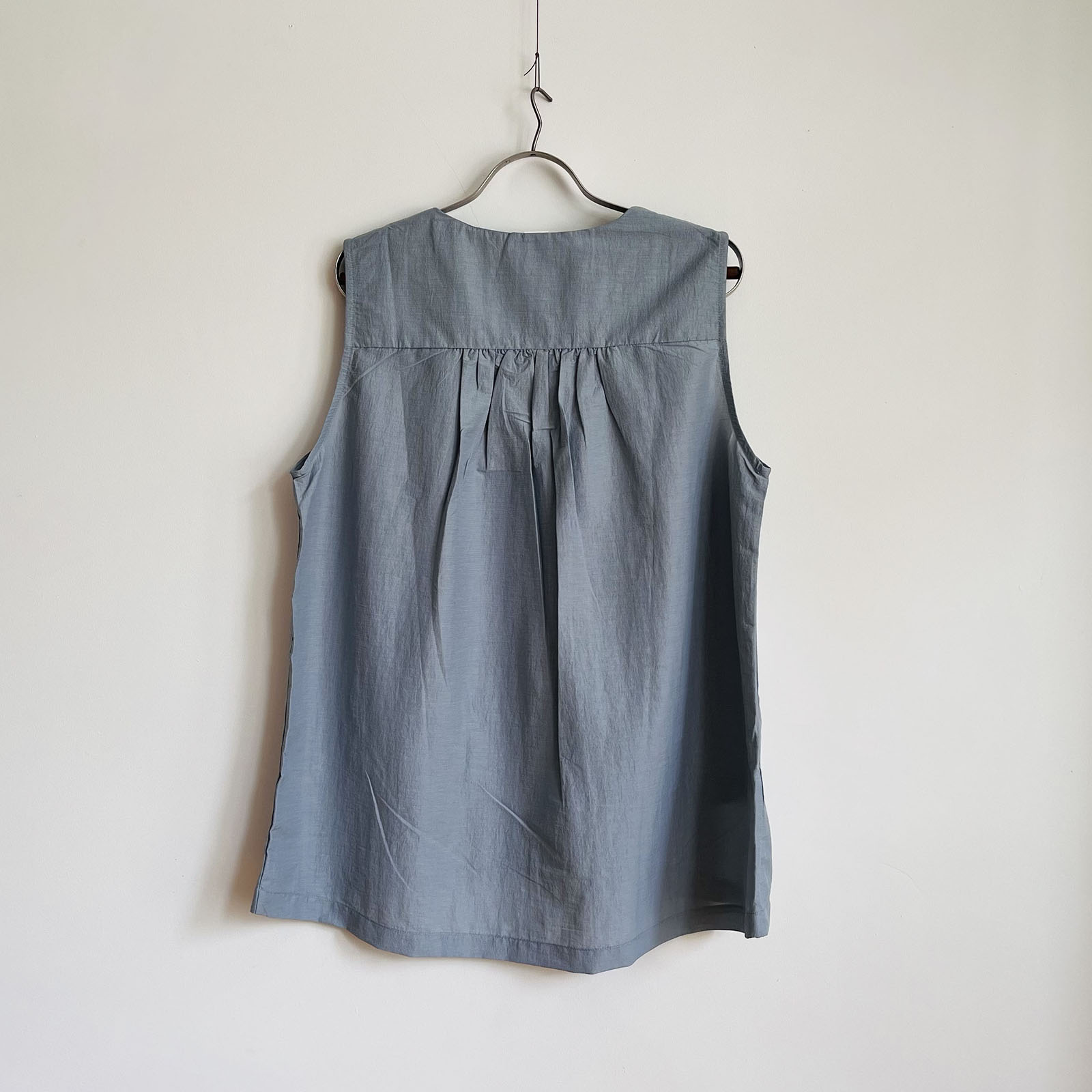 Deep V-Neck Vest – Cool Blue - Image 9