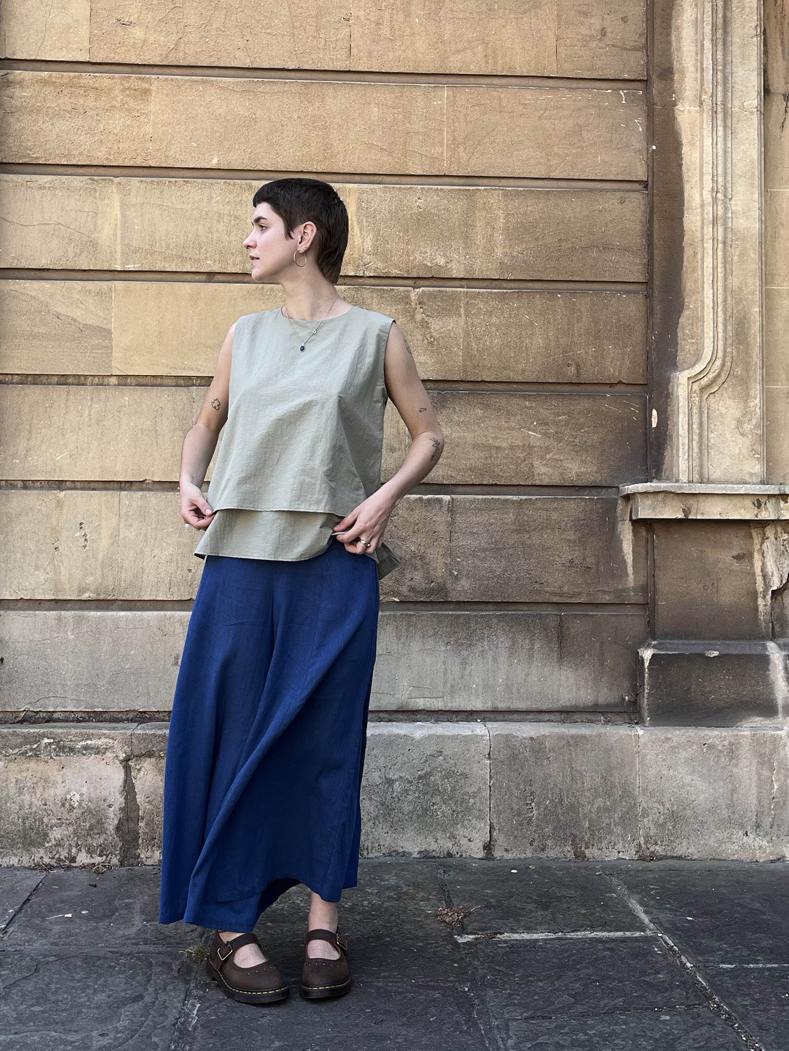 Layered Vest – Light Green - Image 3