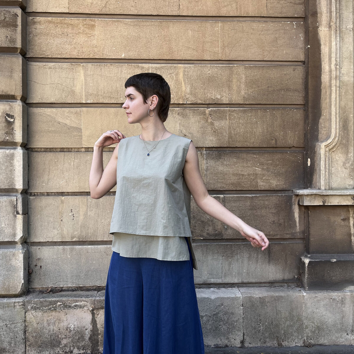Layered Vest – Light Green