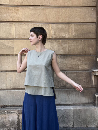 Layered Vest – Light Green