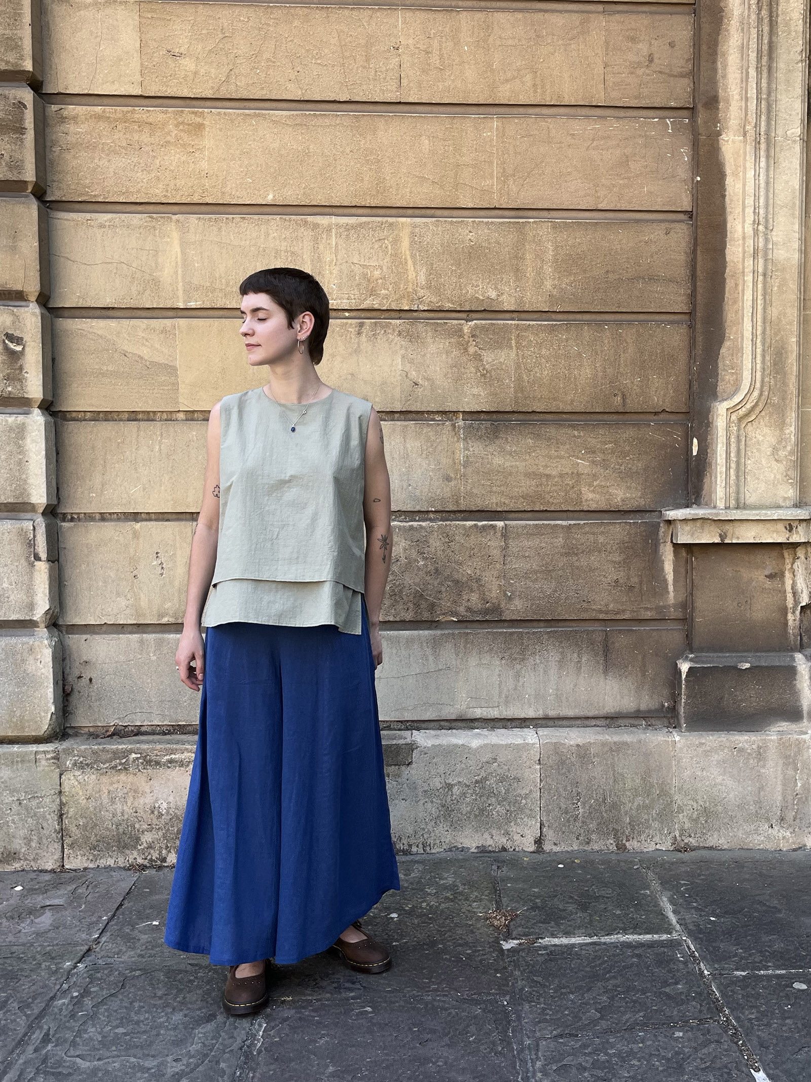 Layered Vest – Light Green - Image 7