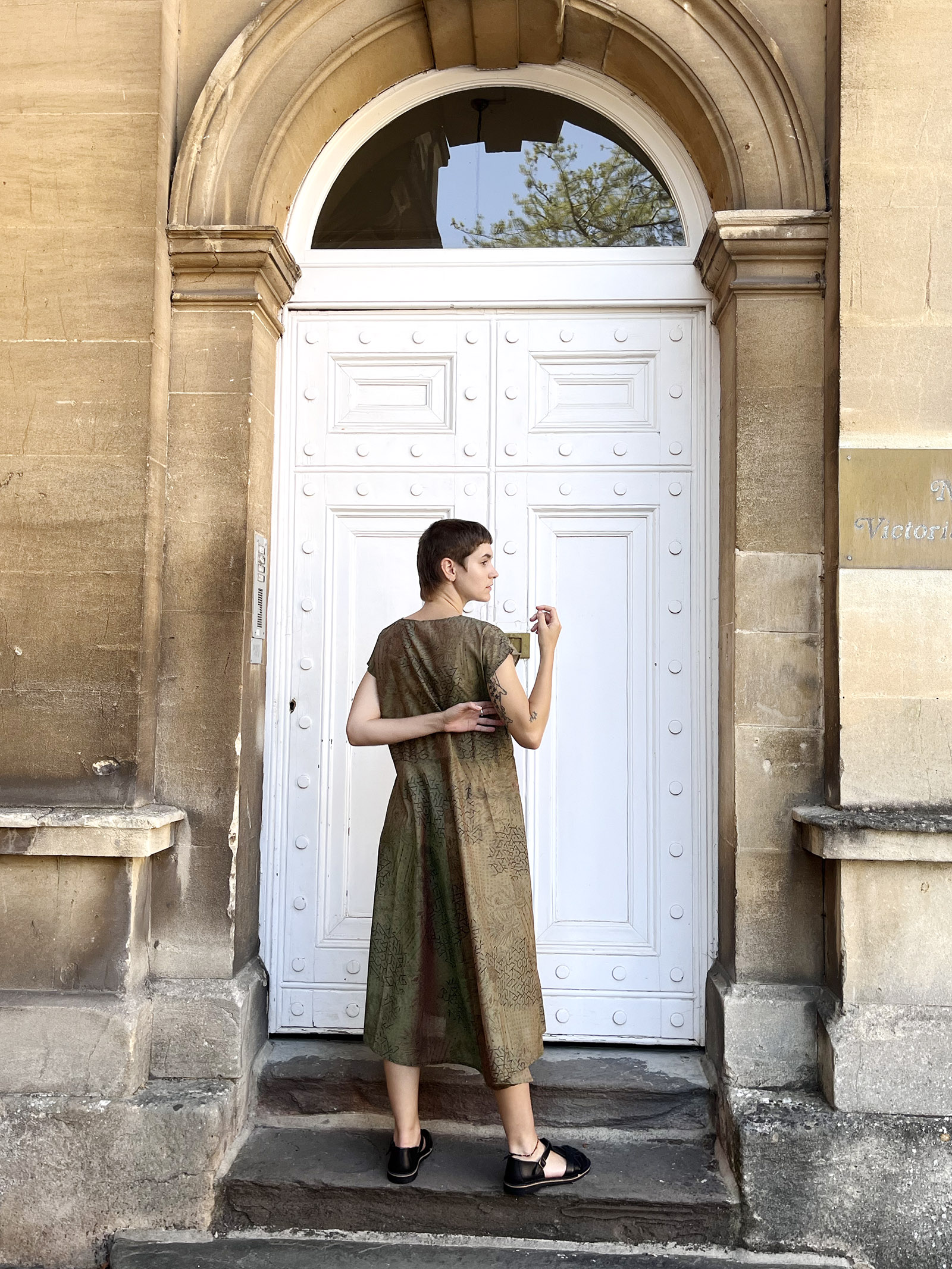Botanical Silk Maxi Dress - Image 6