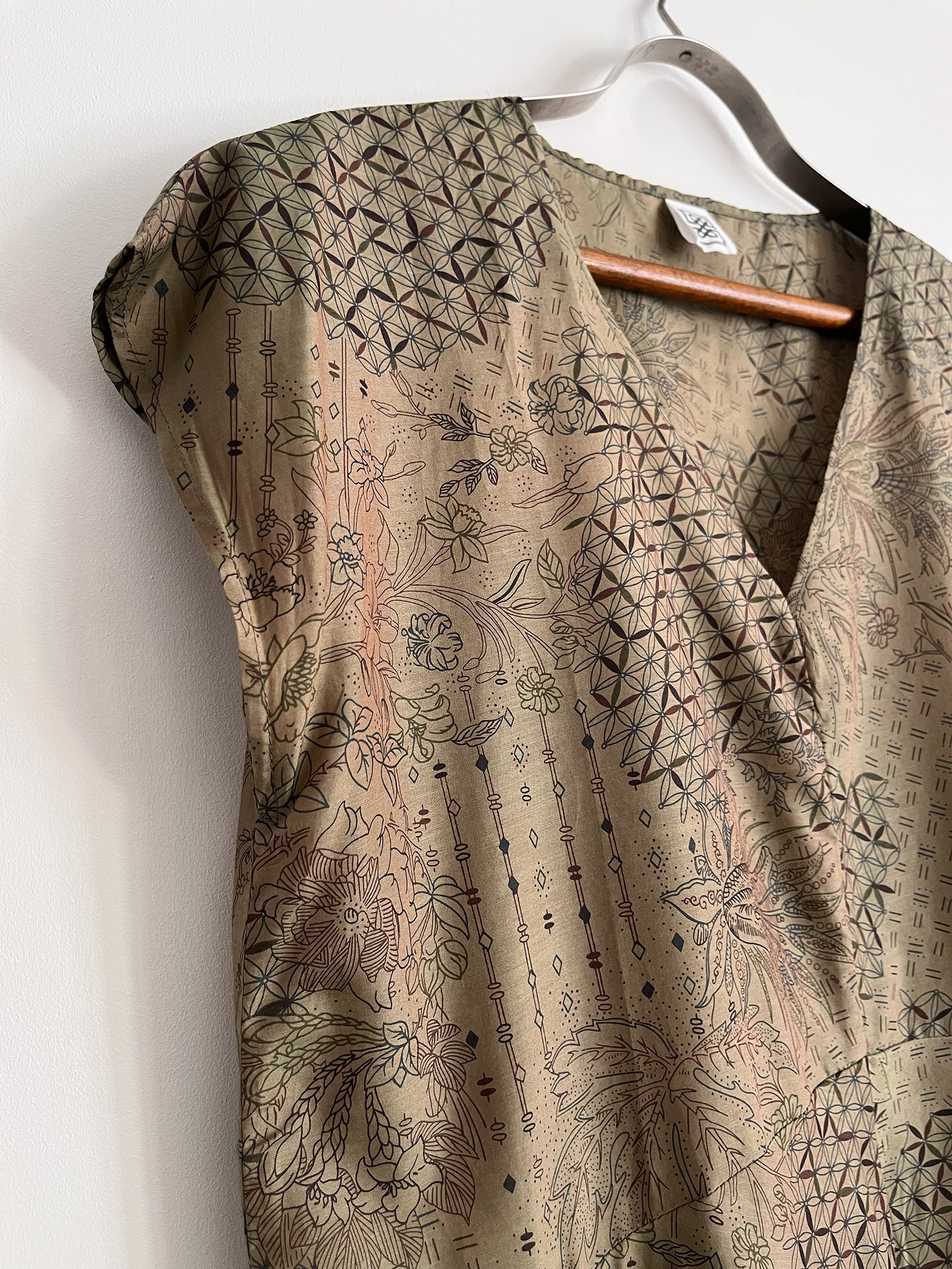 Botanical Silk Maxi Dress - Image 7