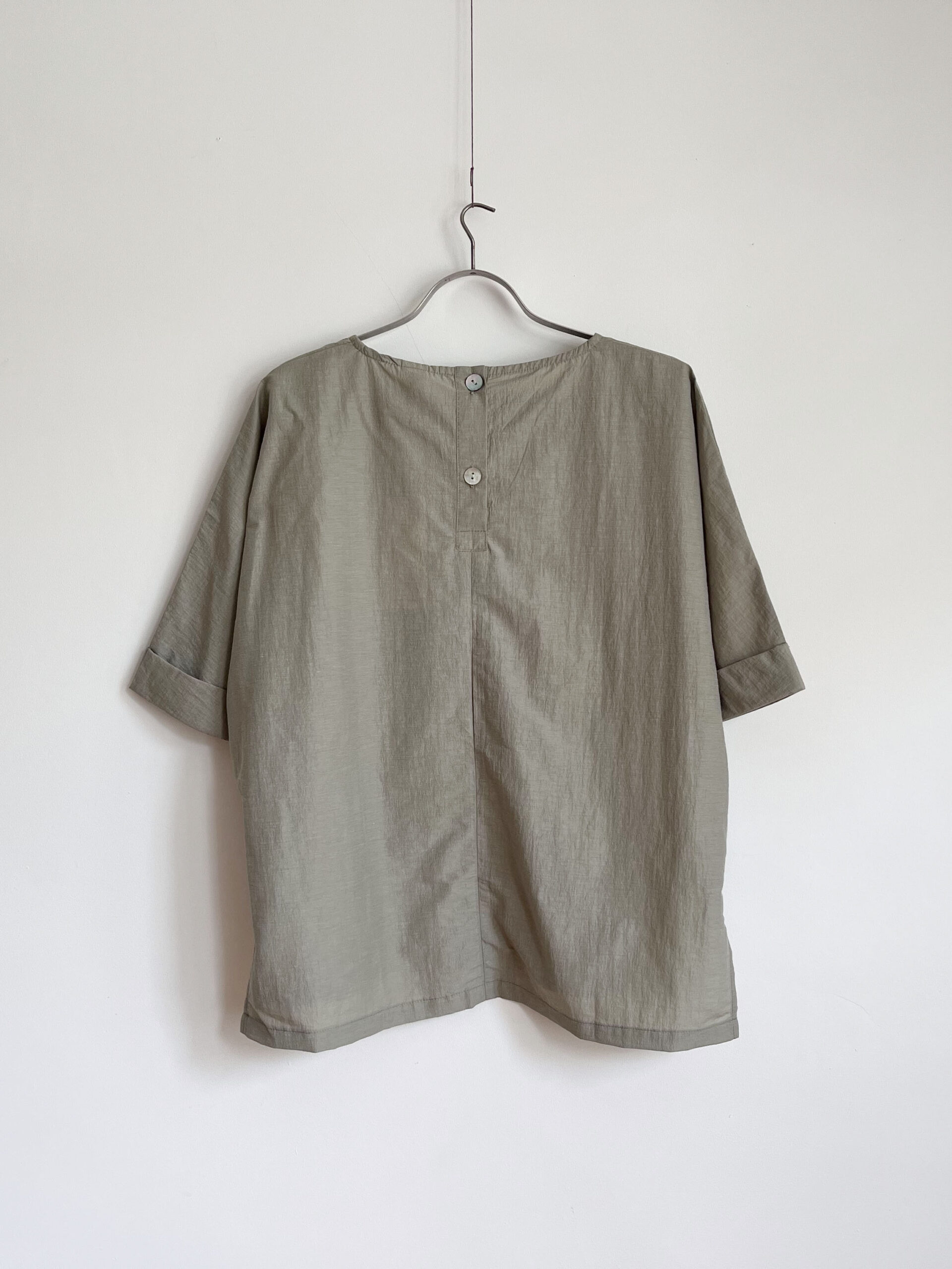 Cuffed Sleeve Top – Light Green - Image 3