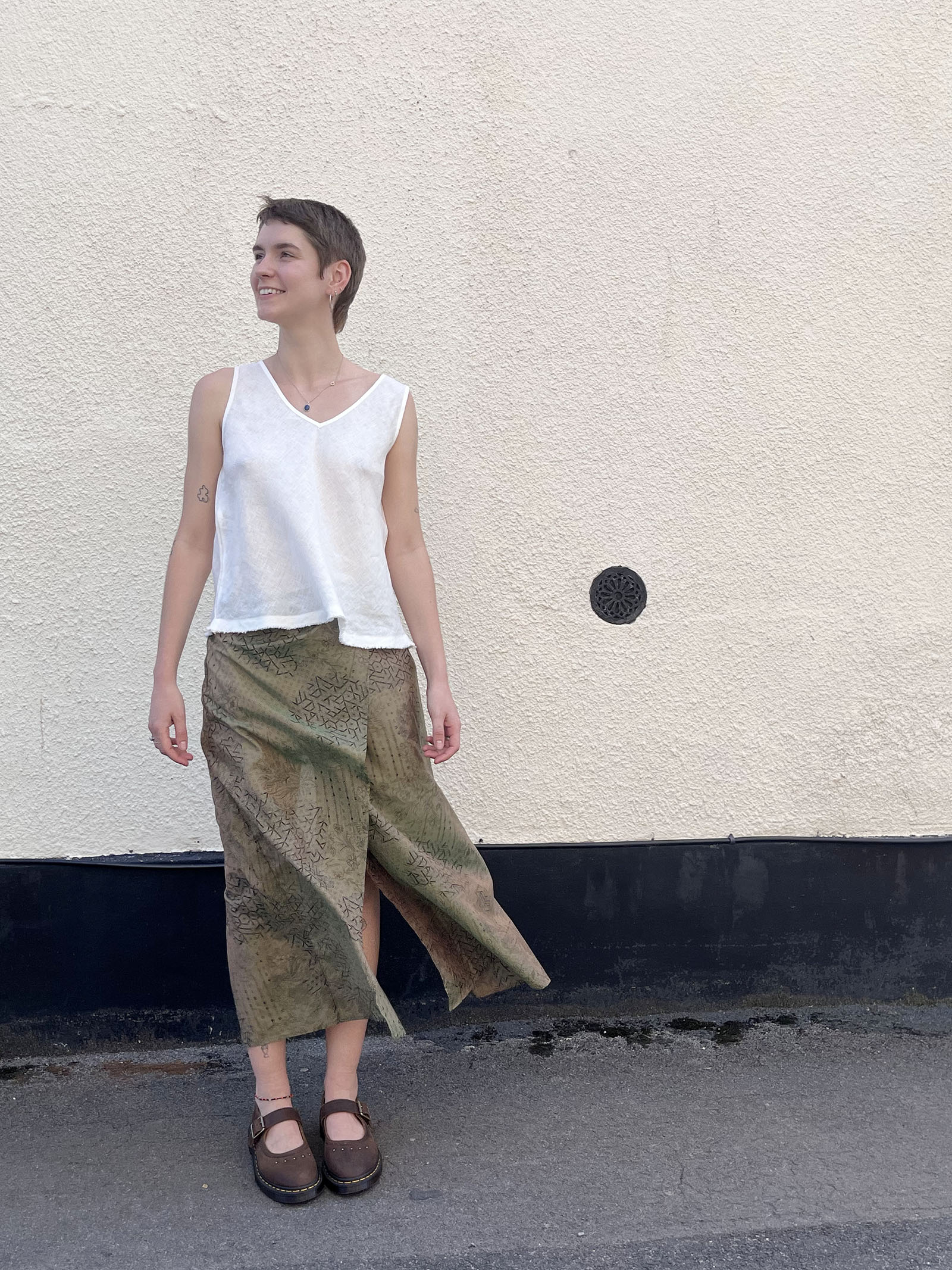 Wrap Layered Skirt – Print (M/L) - Image 6