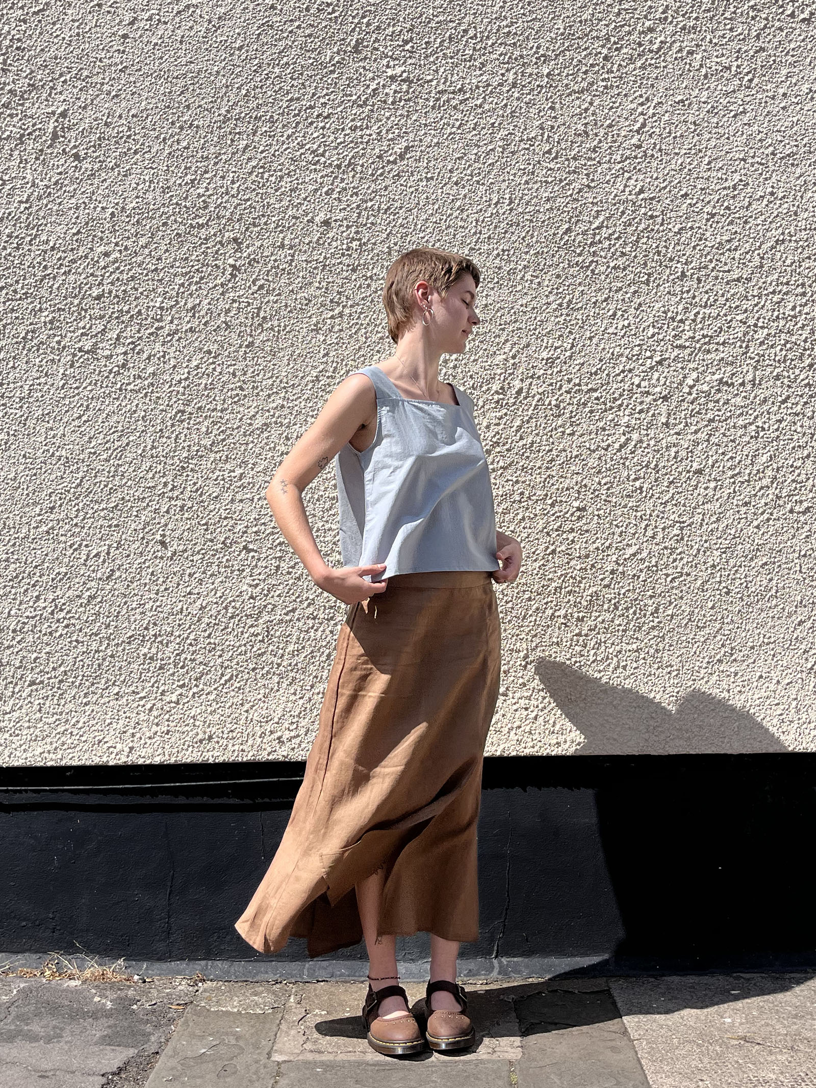 Mermaid Maxi Skirt - Brown (M) - Image 2
