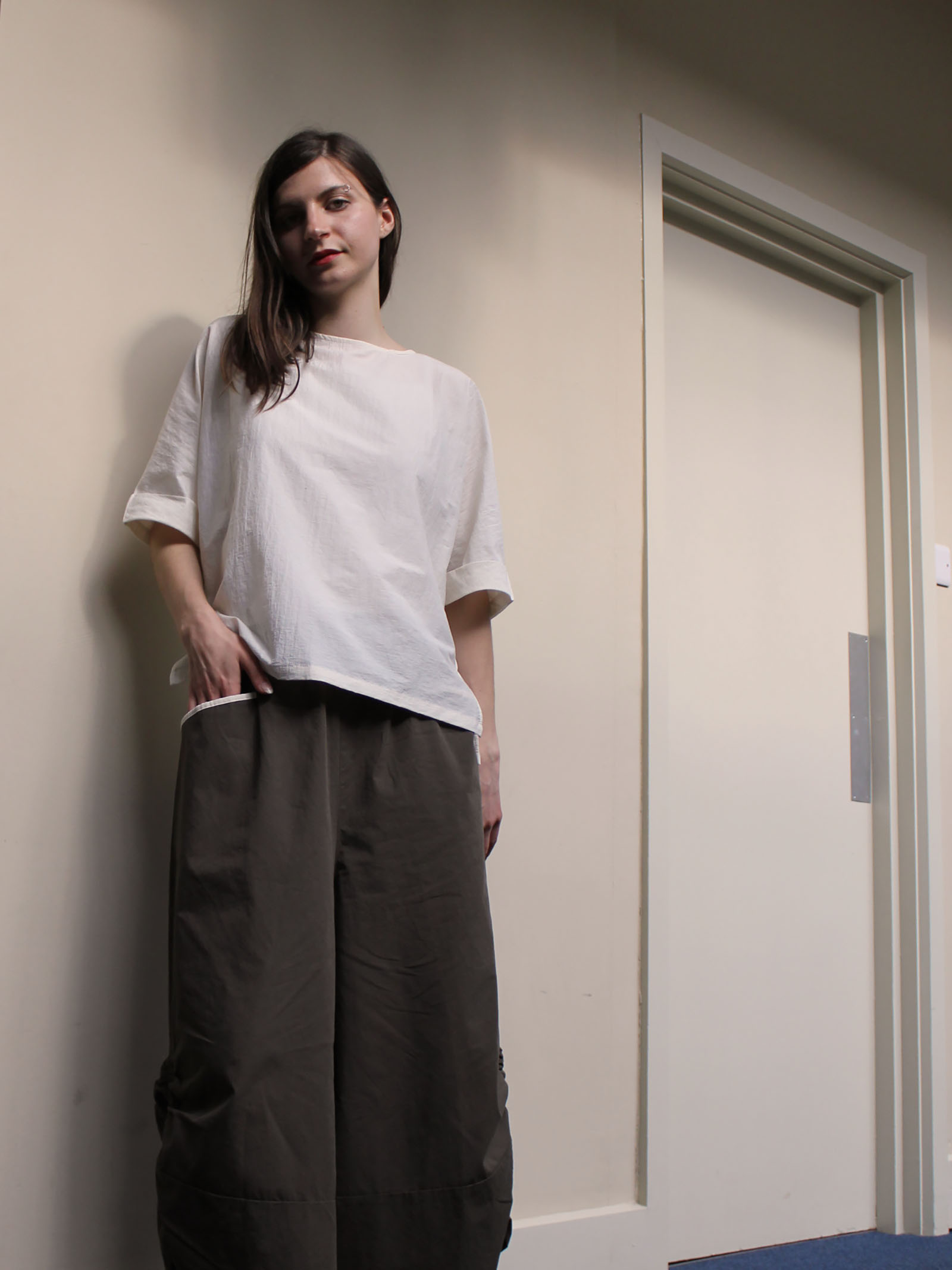 Cuffed Sleeve Top – Light Green - Image 5