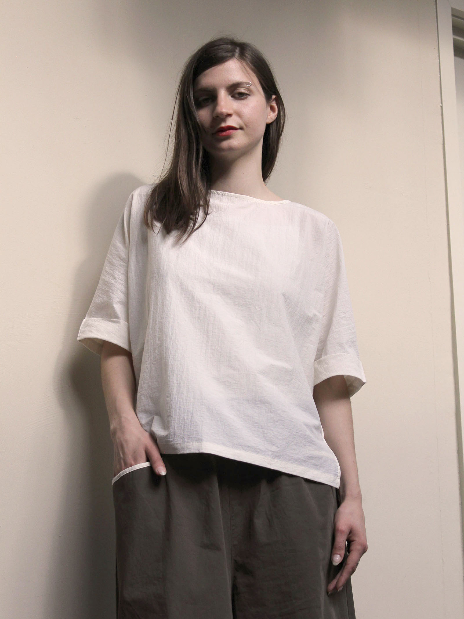 Cuffed Sleeve Top – Light Green - Image 6