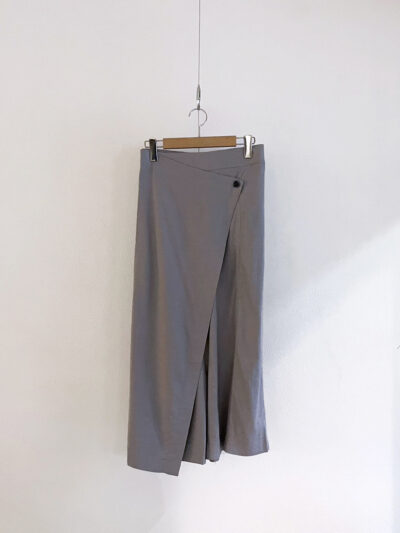 Cotton-Linen Drop-Crotch Culottes – Light Grey