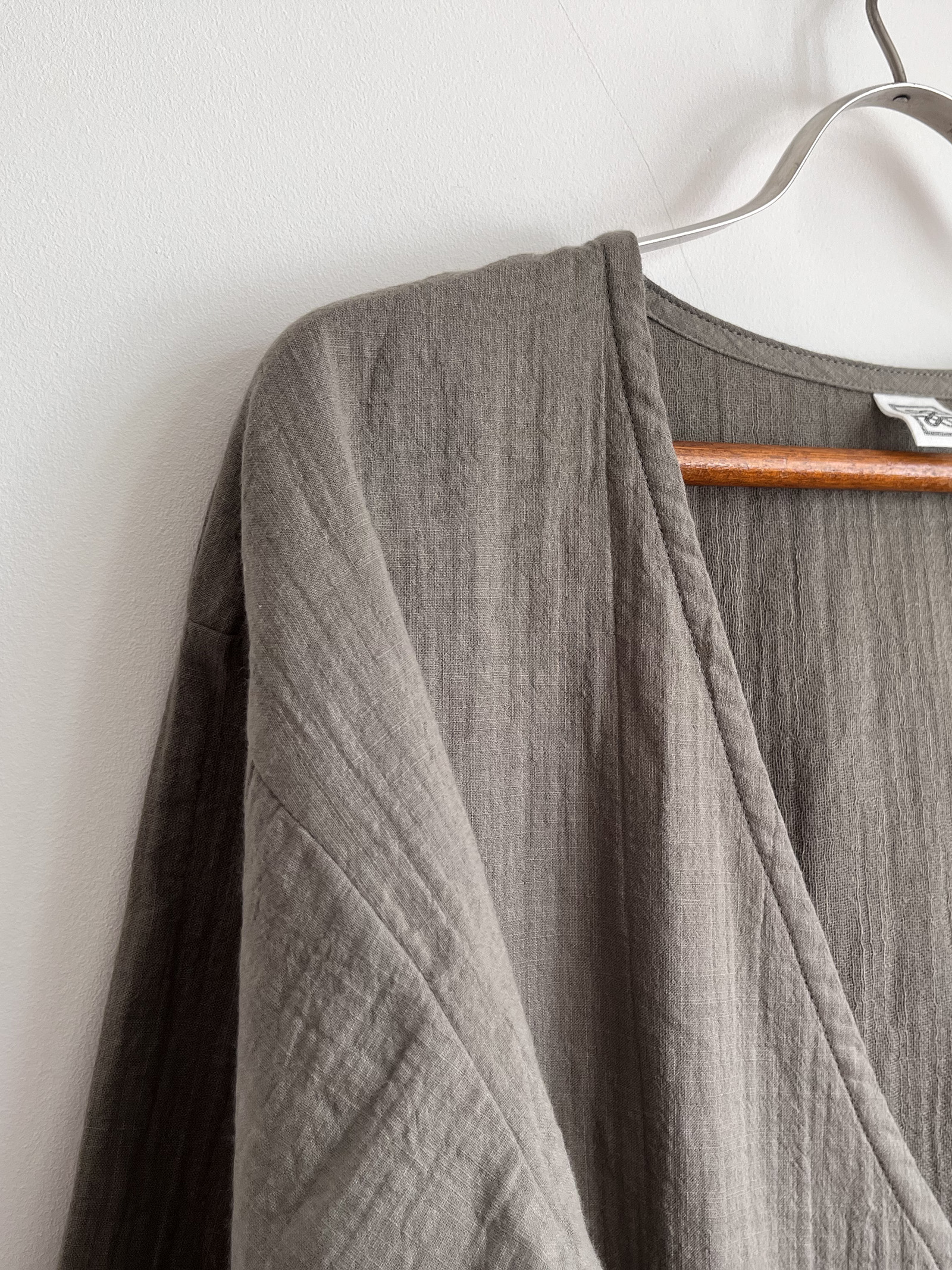 Tie-Front Crossover Top – Sage Green - Image 9