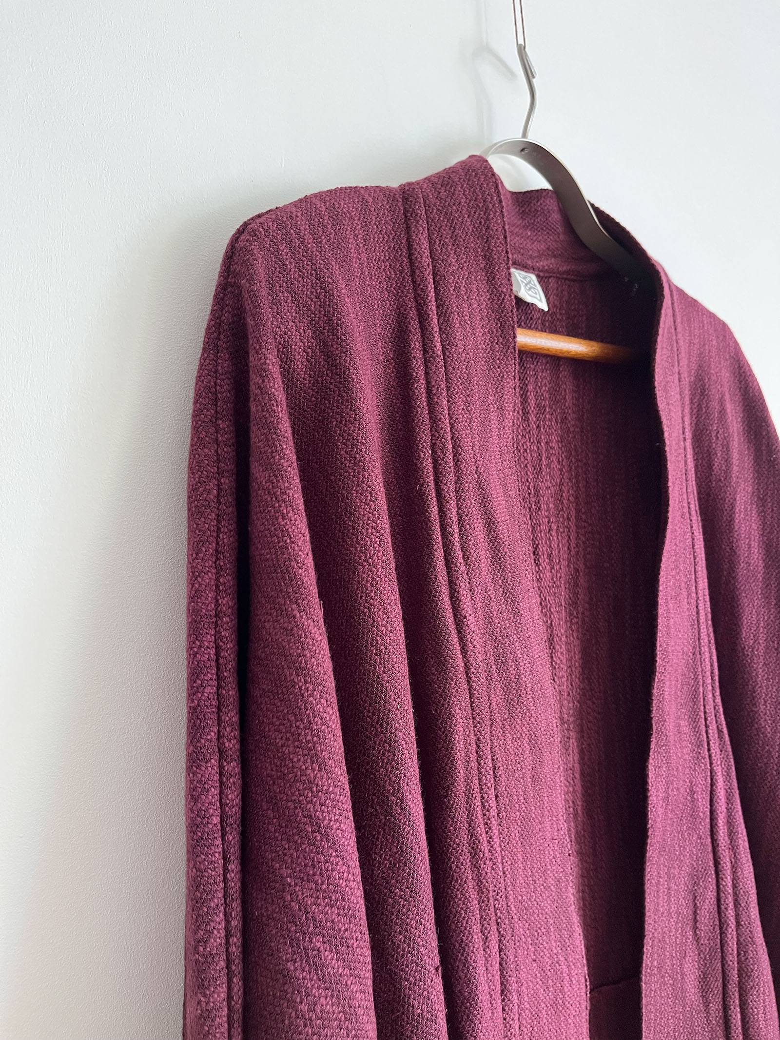 Kyoto Flow Kimono Jacket - Burgundy - Image 8