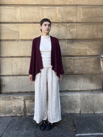 Kyoto Flow Kimono Jacket - Burgundy